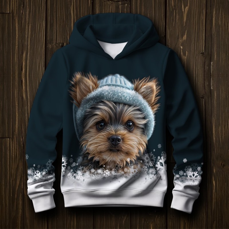 Детский худи для девочки Йорк размер 140 (трехнитка)