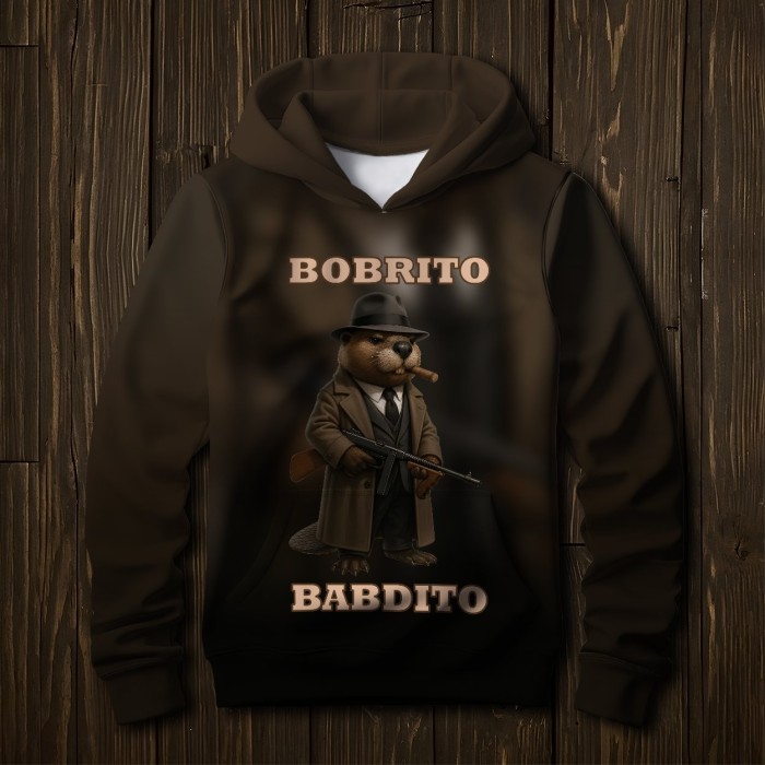Детский худи для мальчика Бобрито Бандито