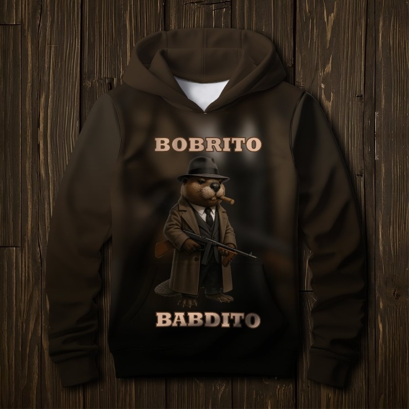 Детский худи для мальчика Бобрито Бандито