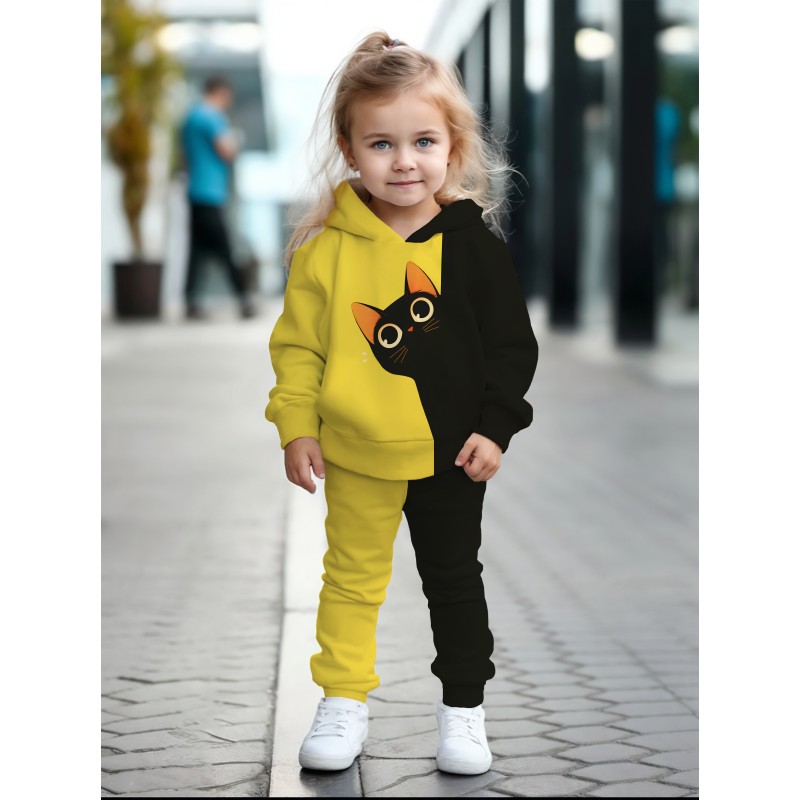Детский костюм для девочки Черный котик