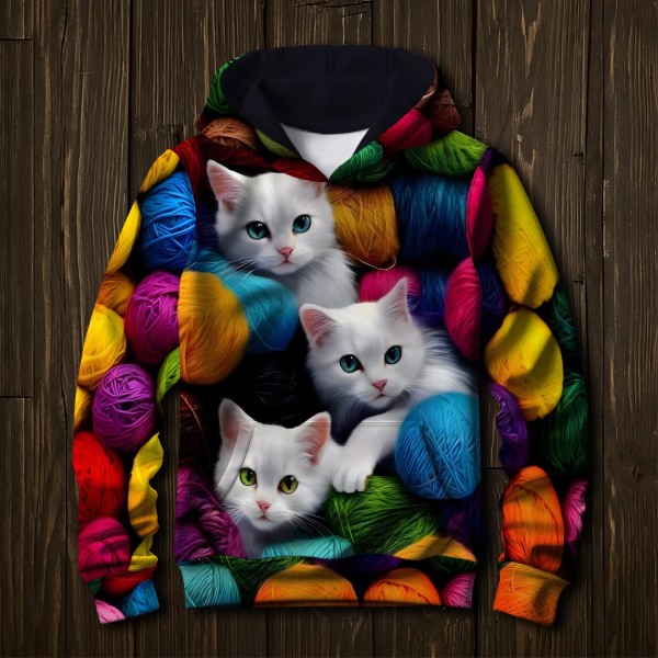 Детский костюм для девочки Котики клубочки