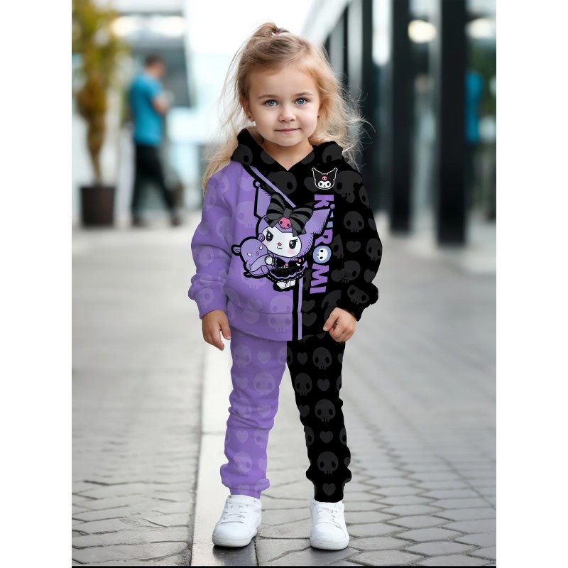 Детский костюм для девочки Куроми (Kuromi) размер 146 (трехнитка)