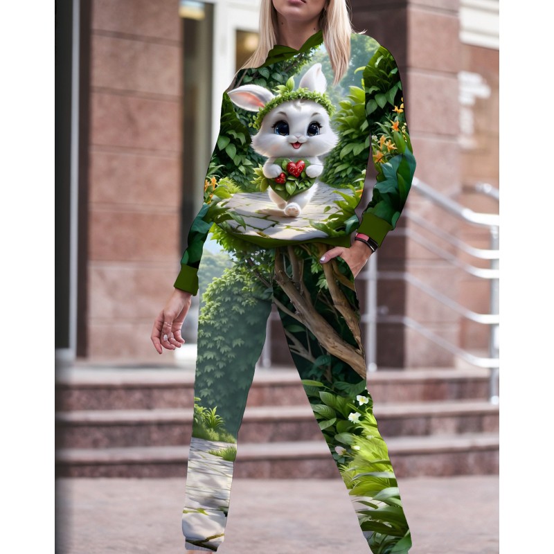Женский костюм Зайчик размер 6XL (трехнитка)