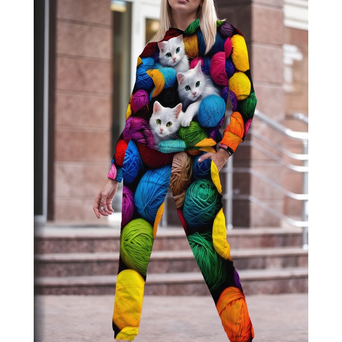 Женский костюм Котики клубочки