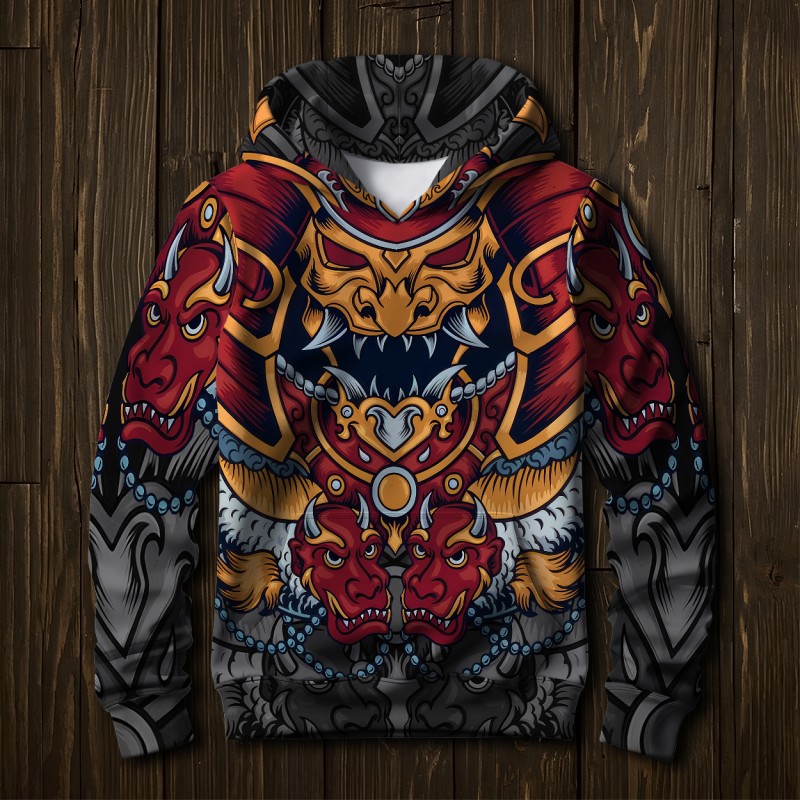 Чоловічий худі Самурай