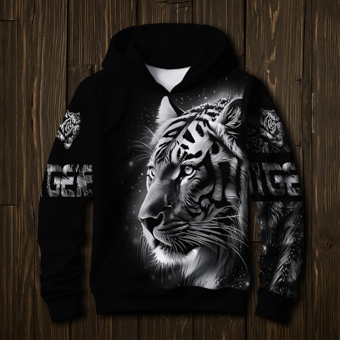 Мужской худи Тигр