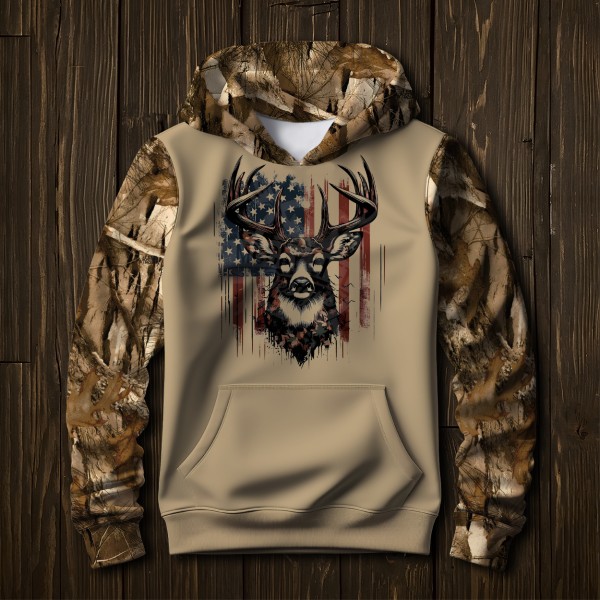 Мужской костюм Олень (бежевые штаны)